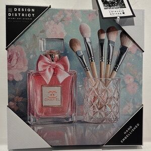 NWT Design District Designer Inspired Hand Embellished Wall Art.